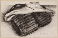 KG 00983
<br/>
Mof van bont, een doek en een masker
<br/>
<em>Hollar, Wenzel (1607-1677)</em>